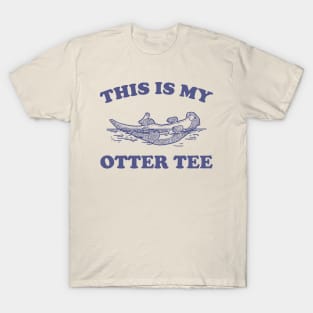 This Is My Otter Tee, Vintage Otter Graphic T Shirt, Funny Nature T Shirt, Retro 90s T-Shirt